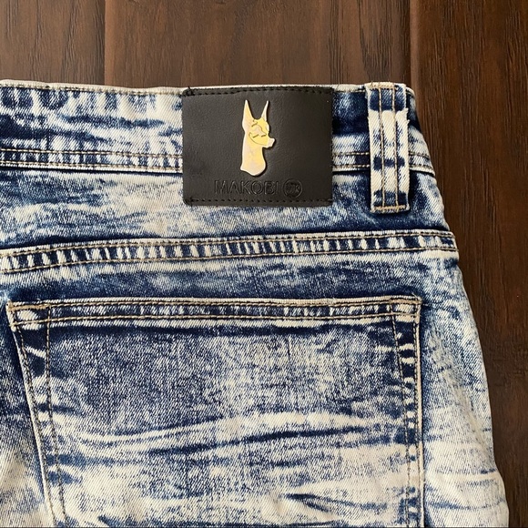 Makibi men’s biker jeans waist 36*32 inseam - Picture 2 of 12